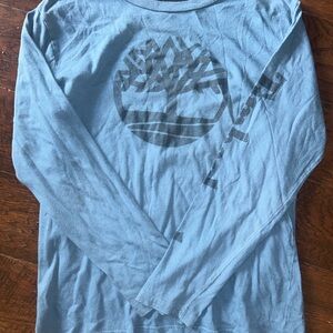 Timberland Light Blue Graphic Long Sleeve